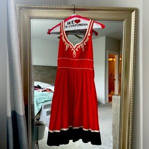 Anthropologie coral dress, size 0. Brand Floreat